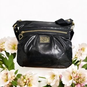 COACH EUC! POPPY  M1280-F22147 BLACK PATENT LEATHER  CROSSBODY  **NO CALL OUTS**